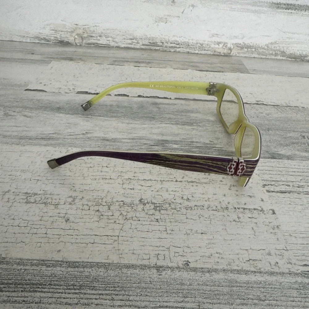 Coco Song Eyeglasses Frames Limited Edition 446/599 Purple/Yellow 53-16/135